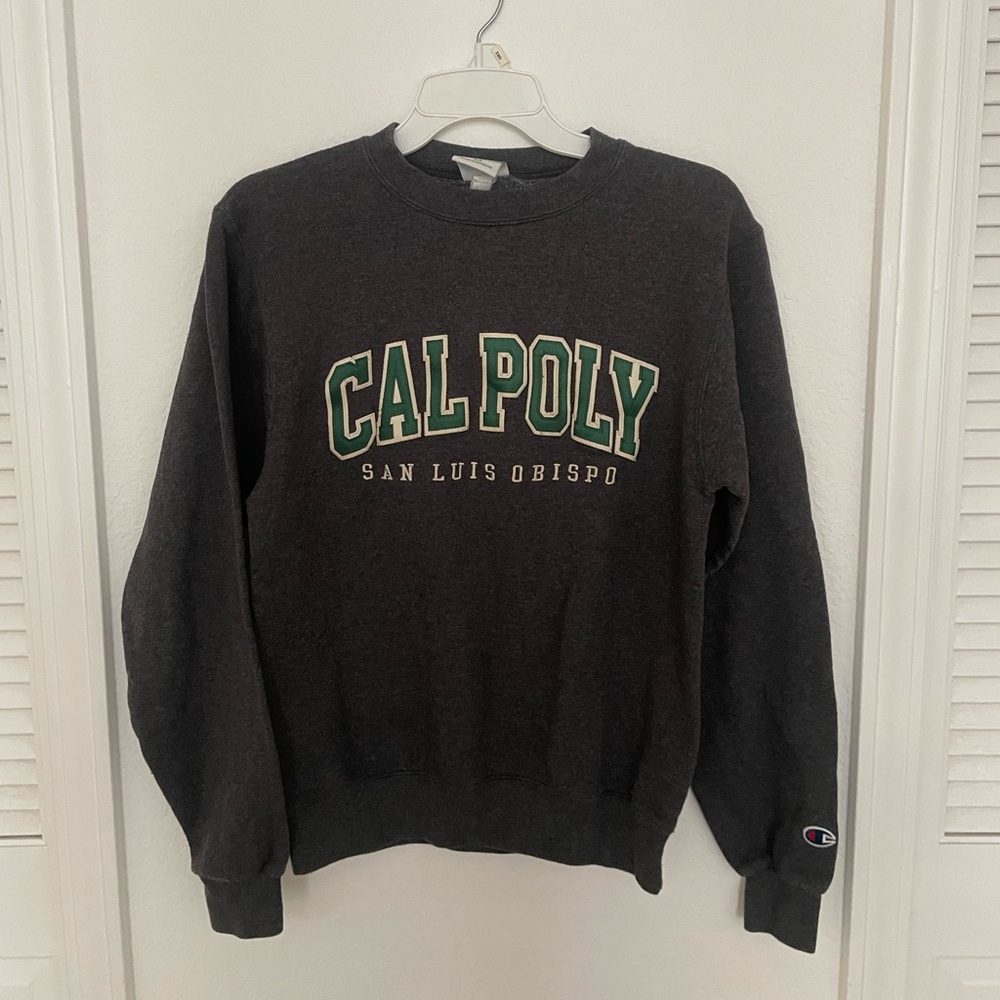 Gray Cal Poly Crewneck